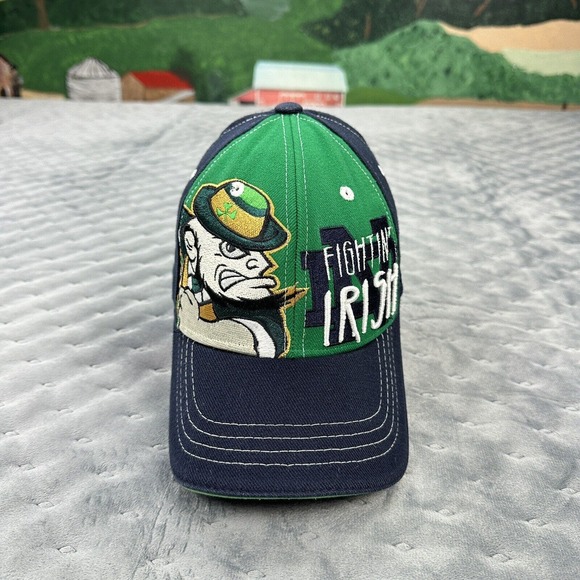 VINTAGE Notre Dame Fighting Irish Hat Cap Adult Small Fitted Zephyr NCAA College - Picture 1 of 7